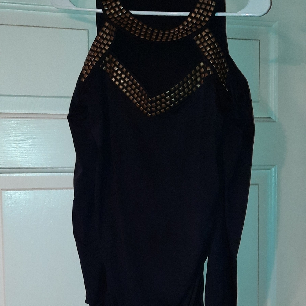 Studded V neck blouse